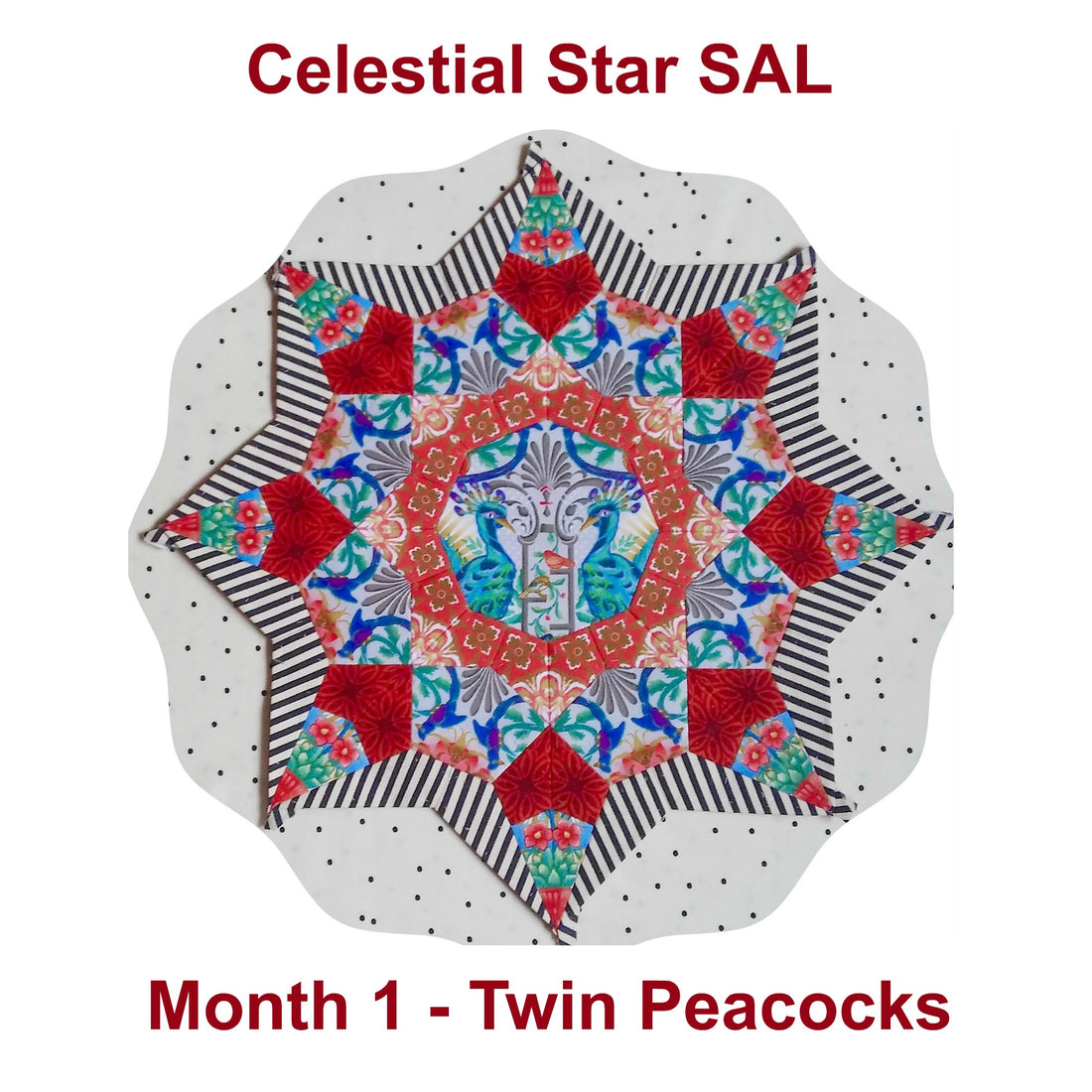 Celestial Star SAL - Month 1 - Twin Peacocks