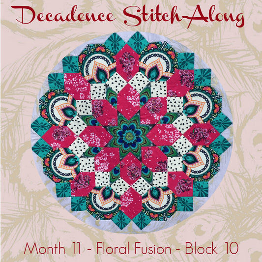 Decadence Stitch-Along - Month 11 - Floral Fusion - Block 10