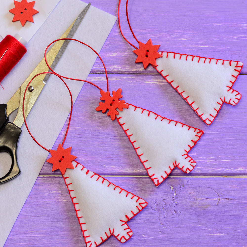 Sew Felt Christmas Ornaments Tutorial