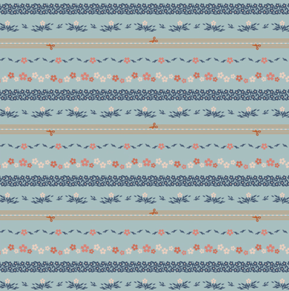 2.5 Edition Binding Collection by Art Gallery Fabrics - BIN 25112 Ditsy Chain Bound Sky