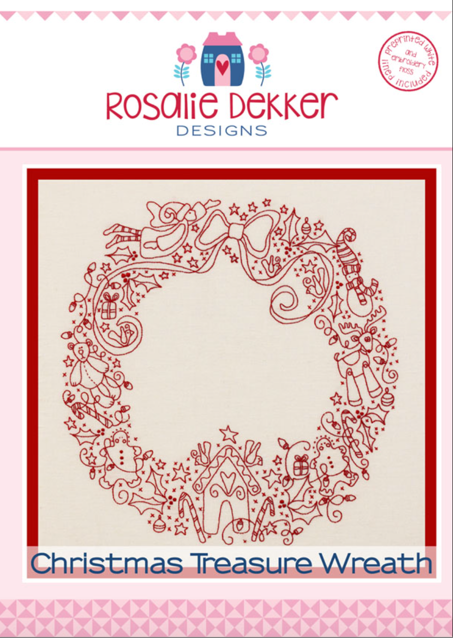 Christmas Treasures Wreath by Rosalie Dekker Designs