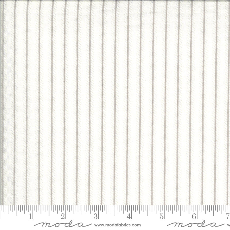 *1.25 Yards Precut* Dover designed by Brenda Riddle for Moda Fabrics - 18705 11 Ticking Stripe in Grey *end of bolt*