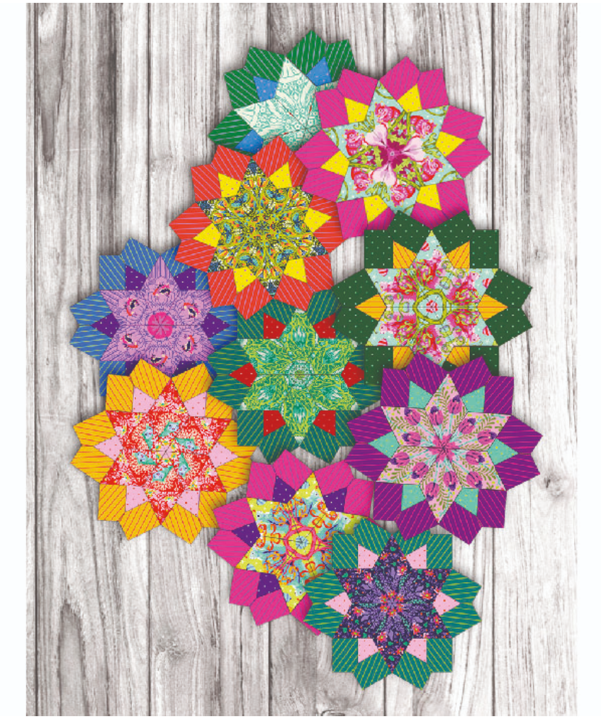 Galaxy Quilt Complete EPP and Acrylic Template by Lilabelle Lane - Full set