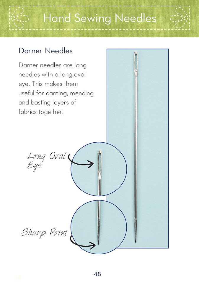 Know Your Needles by Liz Kettle - Carry along guide to choosing hand and machine needles