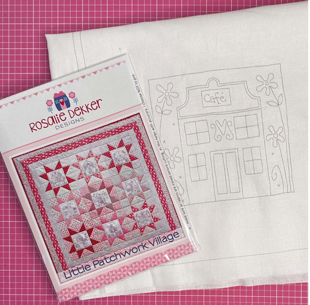 Little Patchwork Village wall hanging pattern by Rosalie Dekker