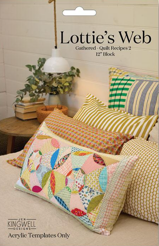 Lottie's Web 12 Inch Acrylic Template by Jen Kingwell Designs **Arriving Mid October**