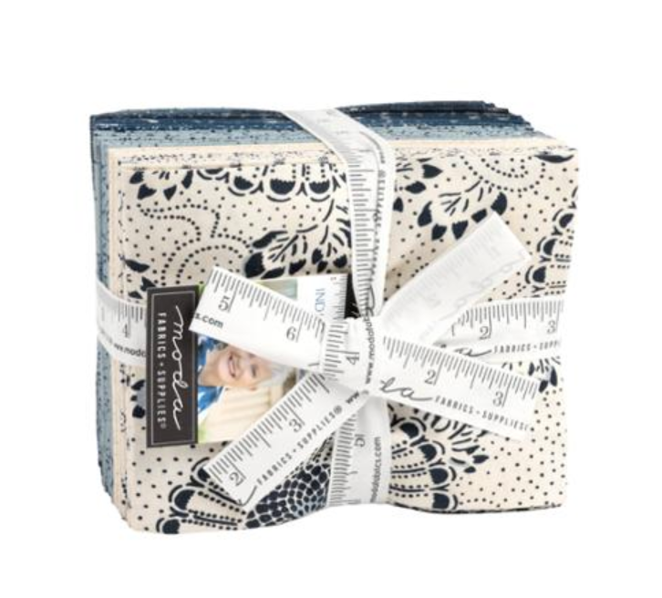 Indigo Blooming Collection by Debbie Maddy for Moda Fabrics - Fat Quarter Bundle