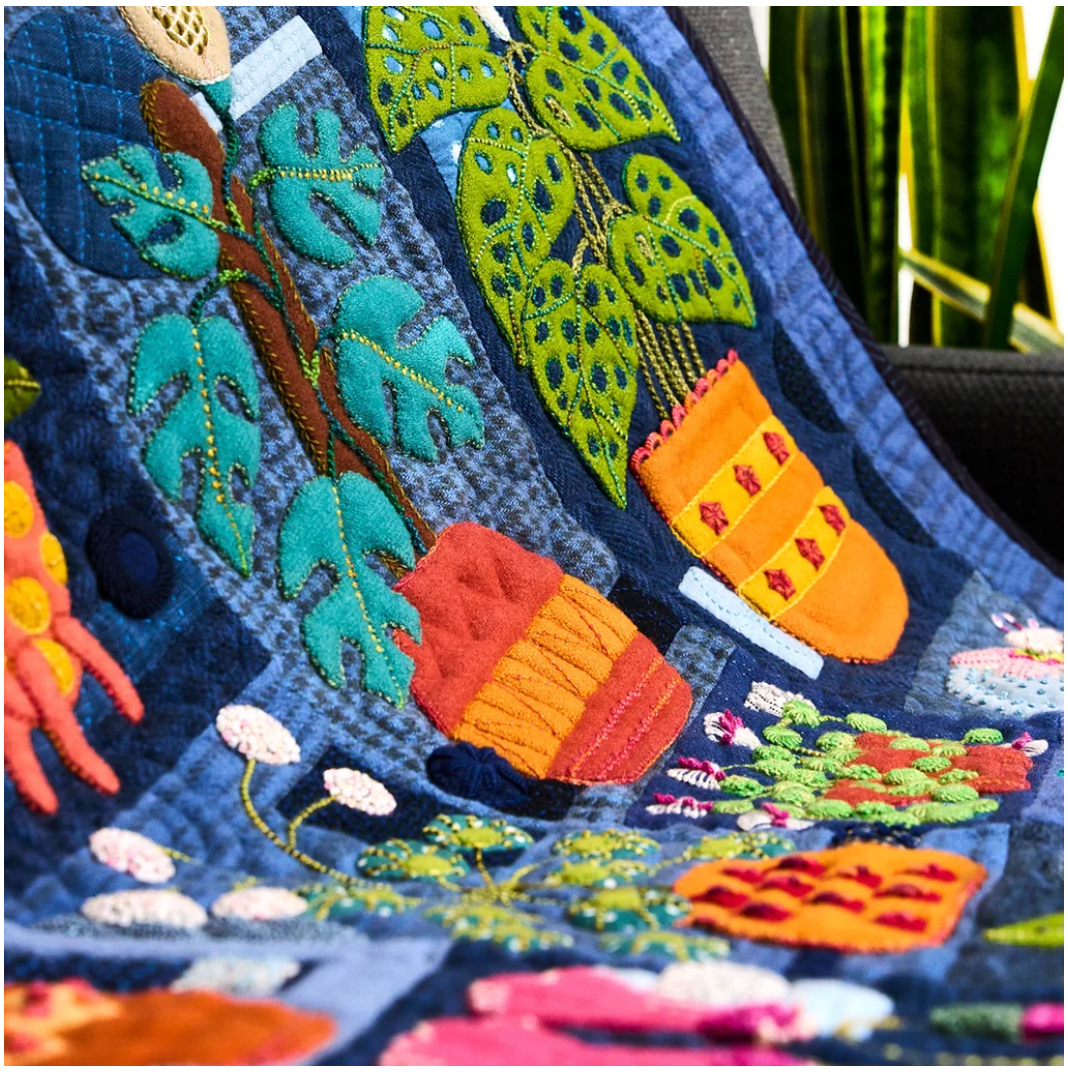 House Plant - Wool Block of the Month by Sue Spargo **REGISTRATION FEE ONLY** STARTS AUGUST 2026