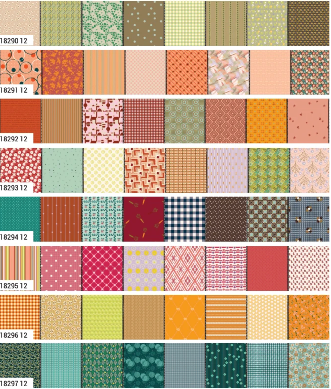 Gathered Lollies designed by Jen Kingwell for Moda - Half Yard Bundles
