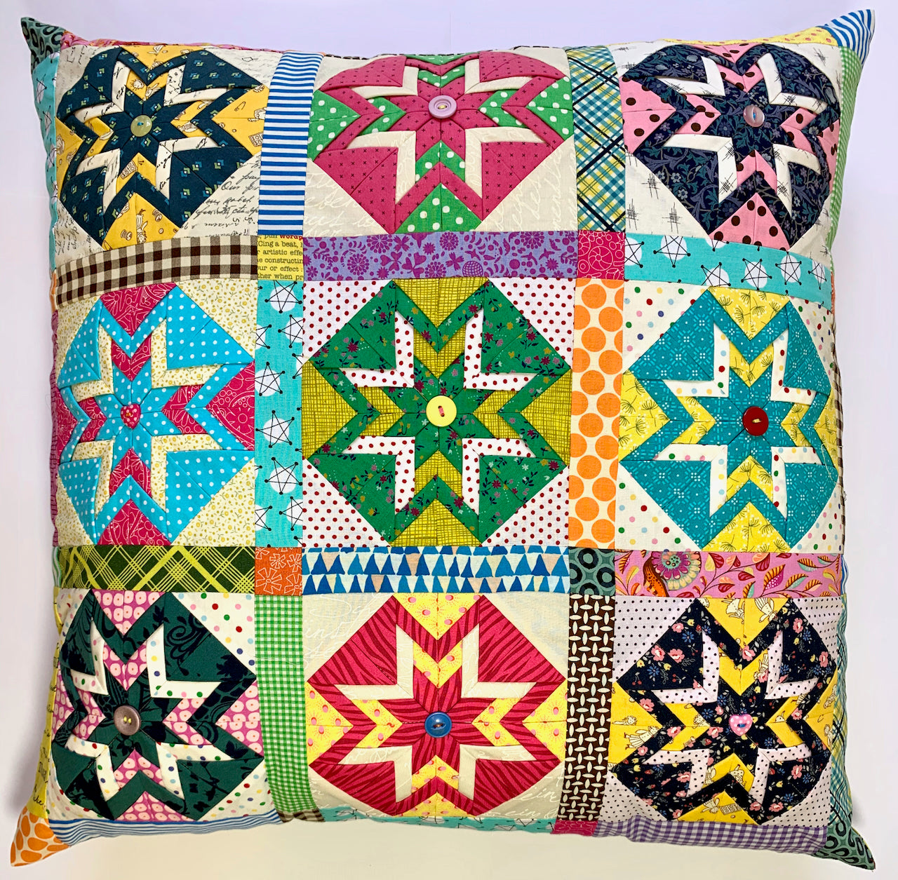 Square Stars Pillow Virtual Workshop (4 hr) with Rachaeldaisy - Saturday, August 8th 2026