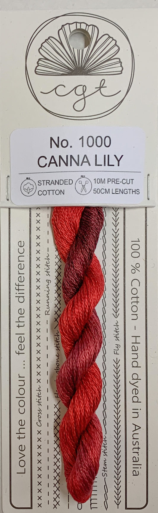 Signature Range by Cottage Garden Threads Multi-variegated Six-stranded Floss 1000 - 2000s