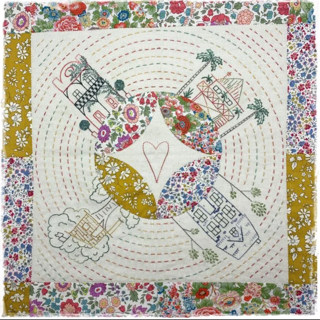 Around the World Cushion Kit by Cottage Garden Threads