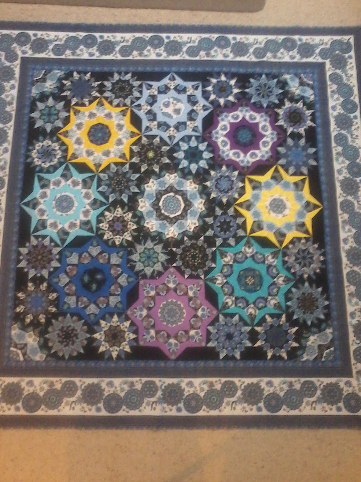 Celestial Star Quilt Pattern and Paper Piece Kit by Lilabelle Lane Creations