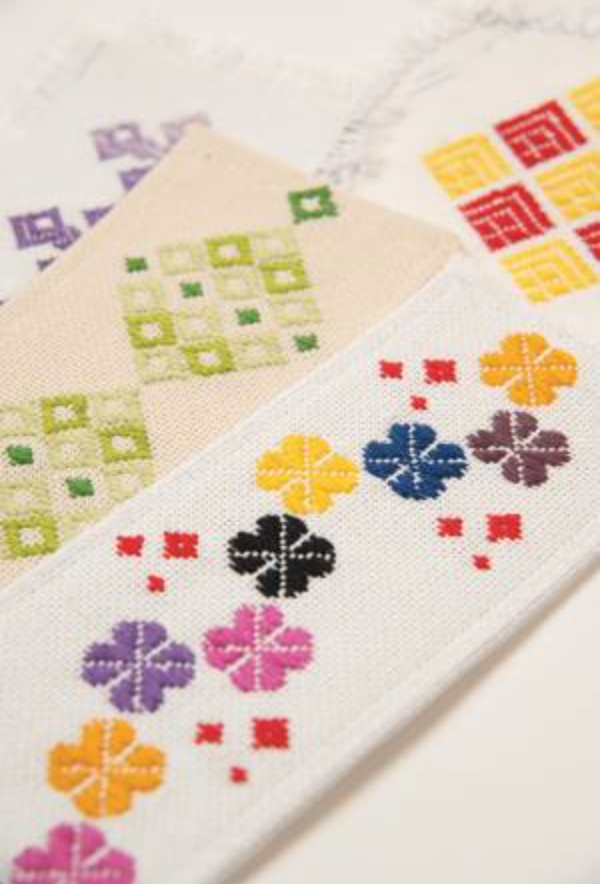 Contemporary Kogin-zashi by Shannon Leigh Roudhan and Jason Bowlsby