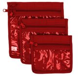 Craft Storage Pouch by Yazzii - 3 Piece set in Red