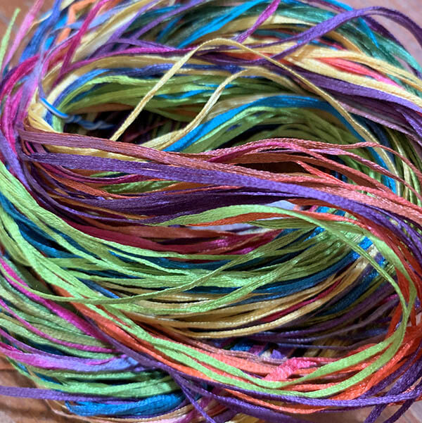 Crazy Little Bag Pattern with Silk Thread Option by Wendy Williams