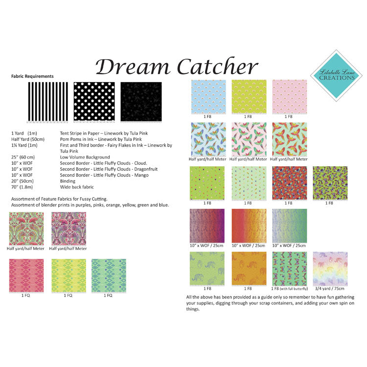 Dream Catcher Quilt Pattern and Complete EPP Kit by Lilabelle Lane Creations