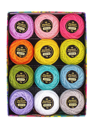 Perle Cotton Thread Box by Alison Glass for WonderFil - Sun