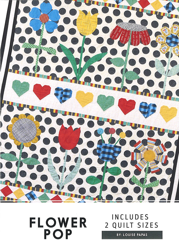 Flower Pop Quilt Pattern designed by Louise Papas for Jen Kingwell Designs