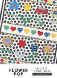 Flower Pop Quilt Pattern designed by Louise Papas for Jen Kingwell Designs