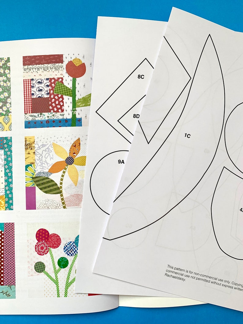 Grow Free Wildflowers quilt pattern by Rachaeldaisy Designs