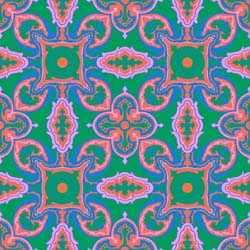 *1 Yard Precut* Happy Camper by Jennifer Paganelli for RB Studios - Nicole in Green 2502-9 *end of bolt*