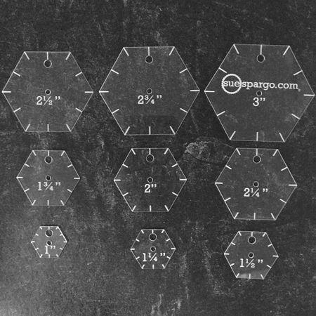 Hexagons Easy - Creative Stitching Templates by Sue Spargo