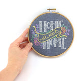 Home Sweet Home Embroidery Kit by iHeartStitchArt
