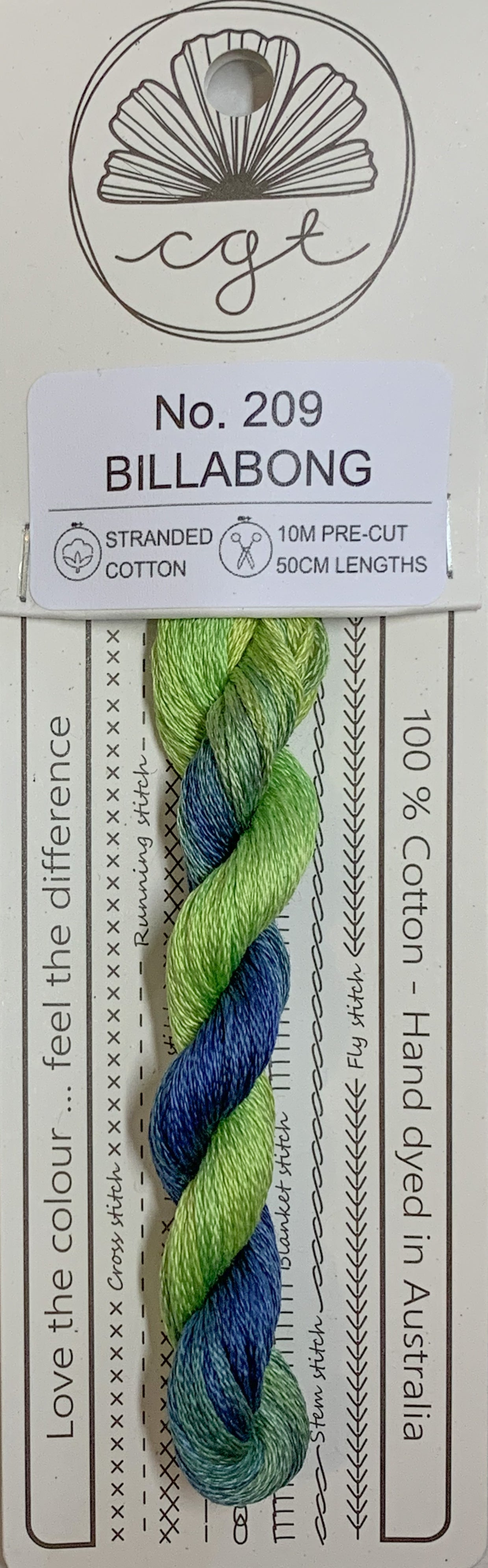 Signature Range by Cottage Garden Threads Multi-variegated Six-Stranded Floss - Retired Threads