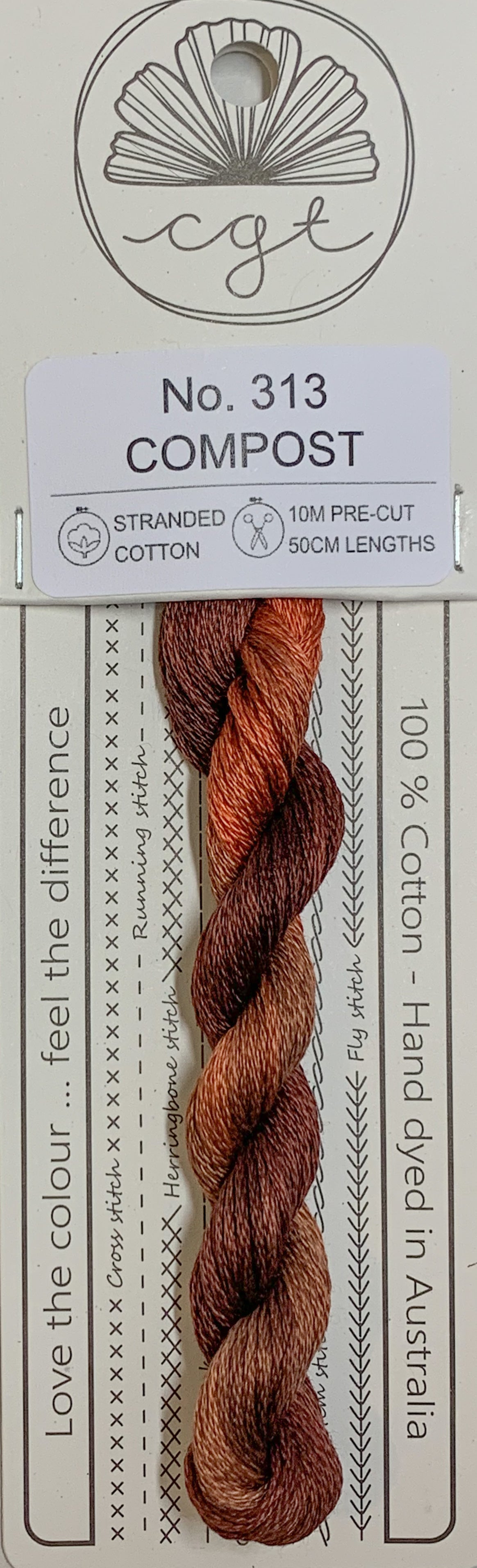 Signature Range by Cottage Garden Threads Multi-variegated Six-Stranded Floss 100 - 900s