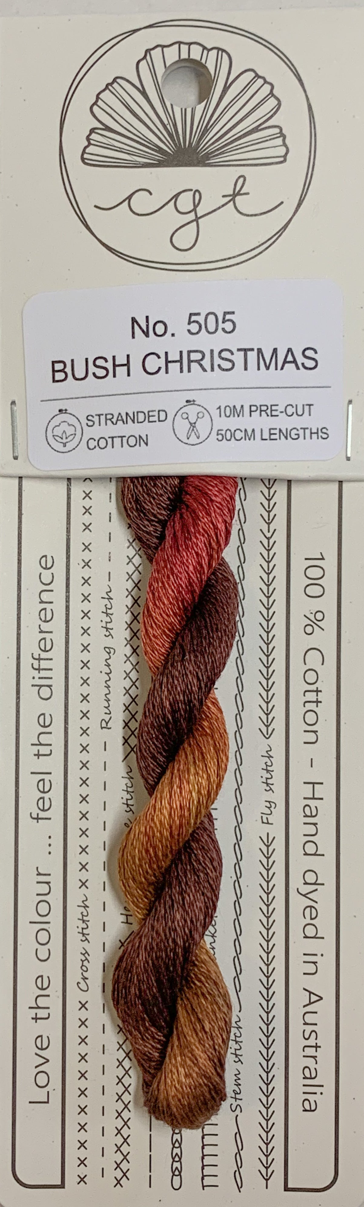 Signature Range by Cottage Garden Threads Multi-variegated Six-Stranded Floss 100 - 900s