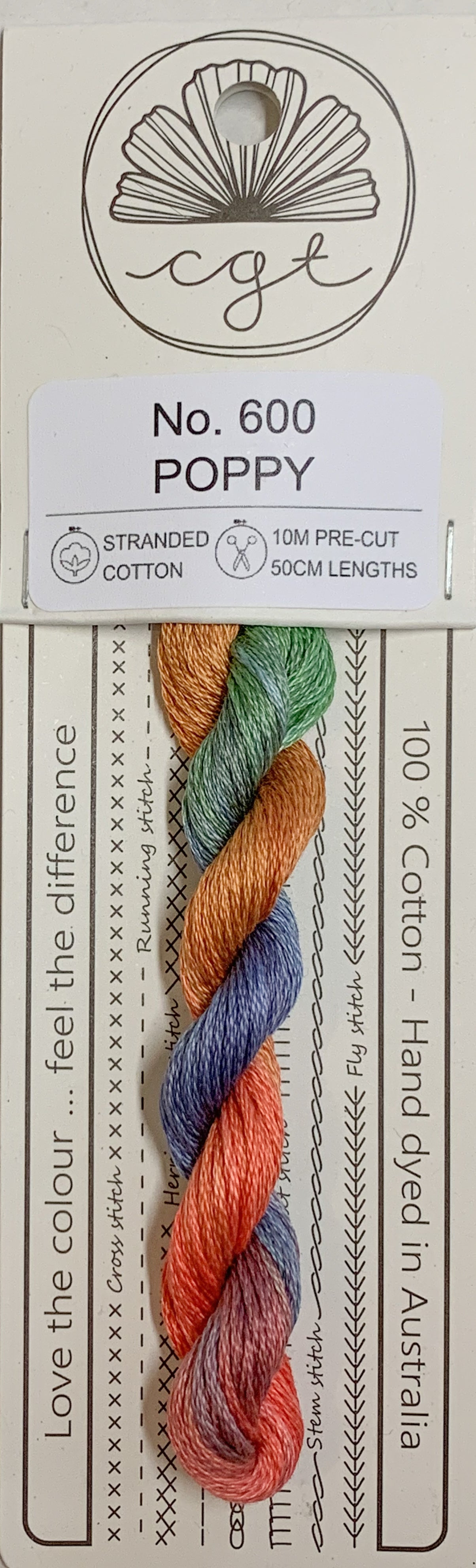 Signature Range by Cottage Garden Threads Multi-variegated Six-Stranded Floss 100 - 900s