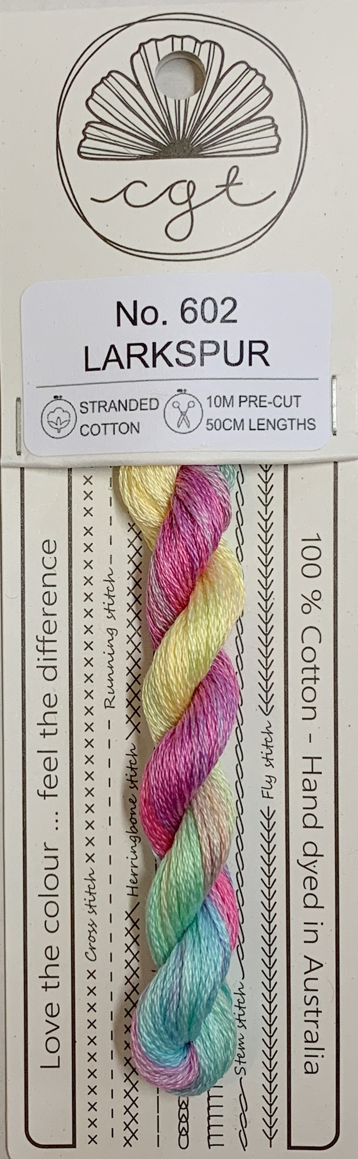 Signature Range by Cottage Garden Threads Multi-variegated Six-Stranded Floss 100 - 900s