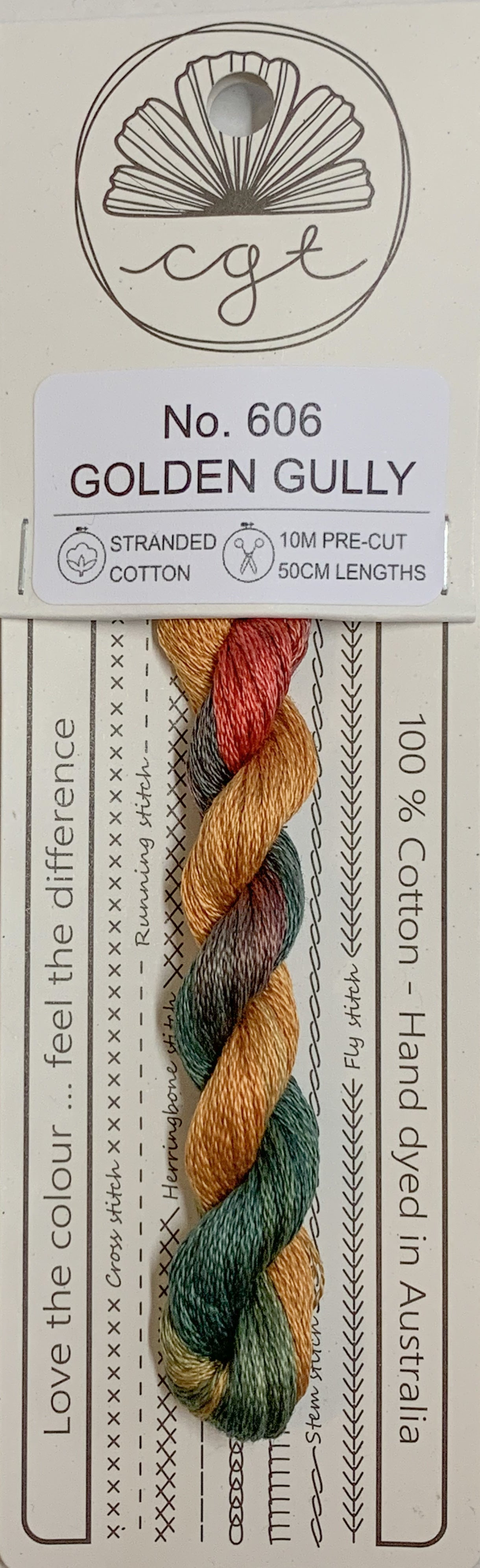 Signature Range by Cottage Garden Threads Multi-variegated Six-Stranded Floss 100 - 900s