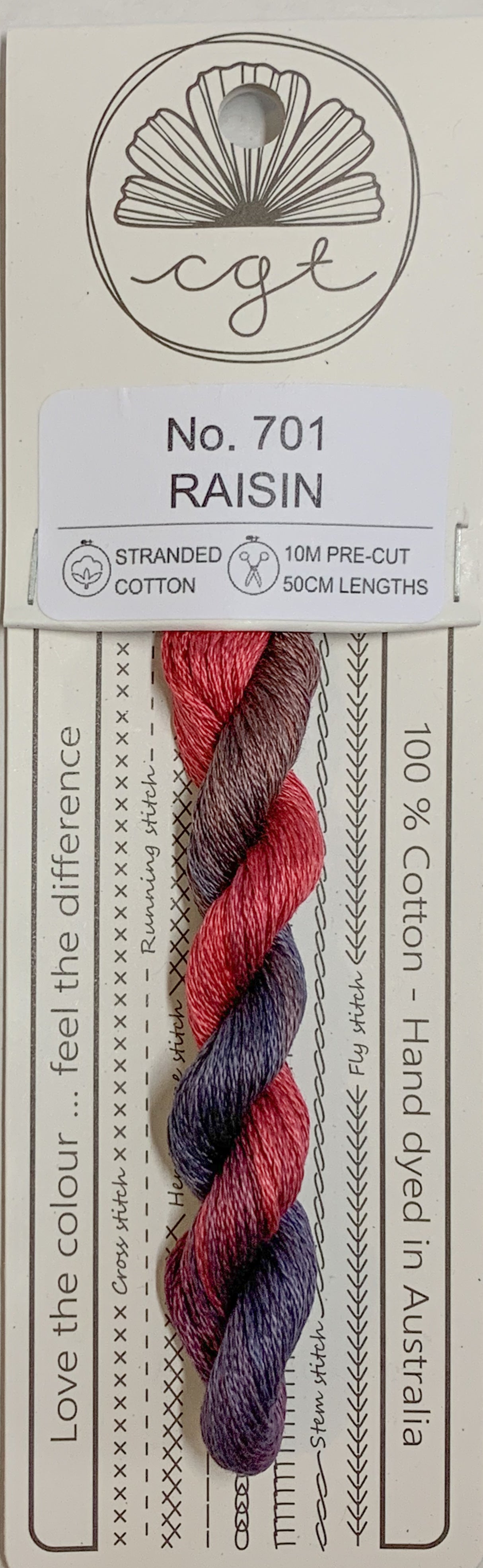 Signature Range by Cottage Garden Threads Multi-variegated Six-Stranded Floss - Retired Threads
