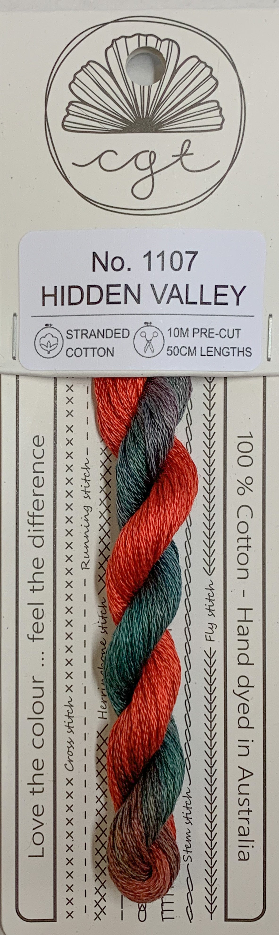 Signature Range by Cottage Garden Threads Multi-variegated Six-Stranded Floss - Retired Threads