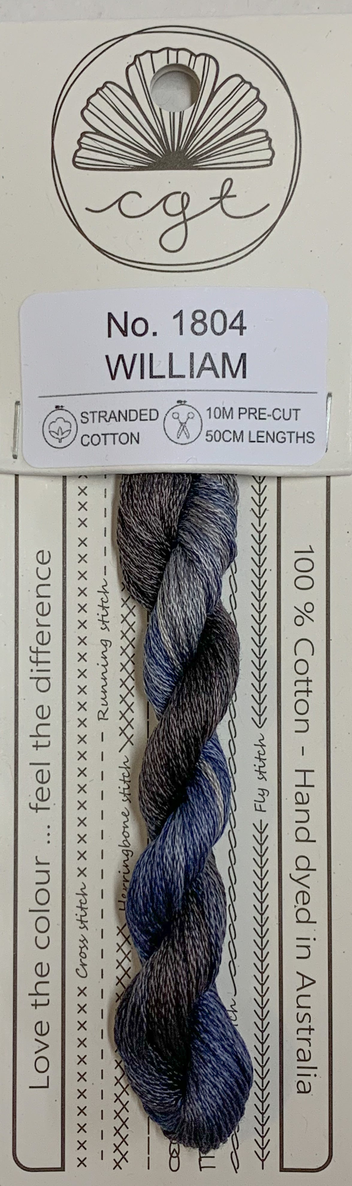 Signature Range by Cottage Garden Threads Multi-variegated Six-Stranded Floss - Retired Threads