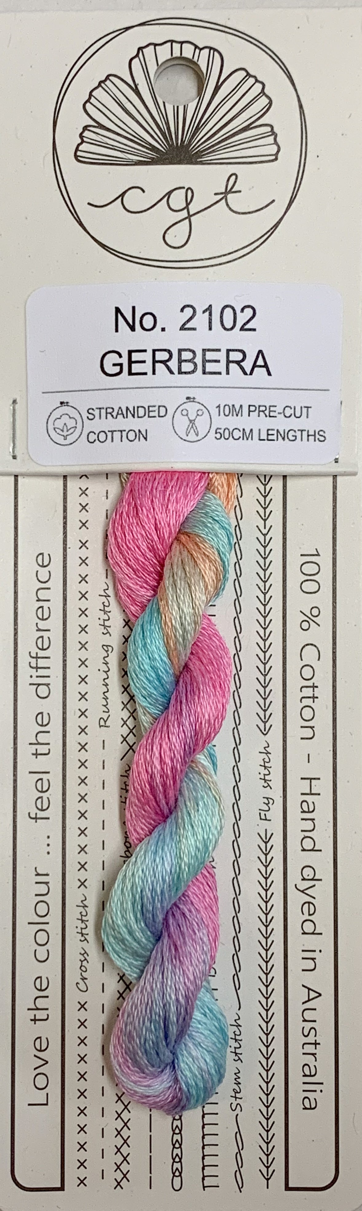 Signature Range by Cottage Garden Threads Multi-variegated Six-stranded Floss 1000 - 2000s