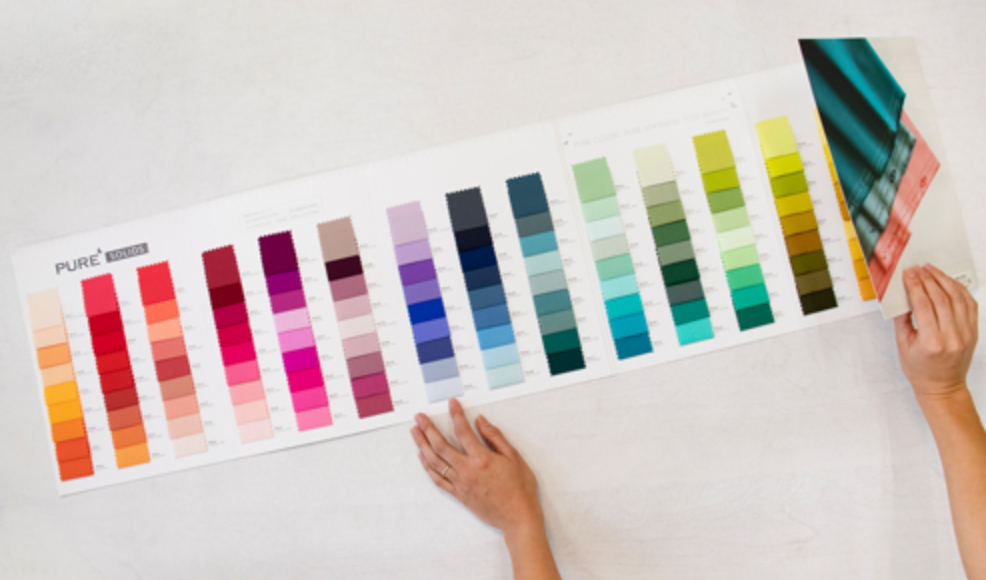 Pure Solids by Art Gallery Fabrics Color Card - includes all 203 colors