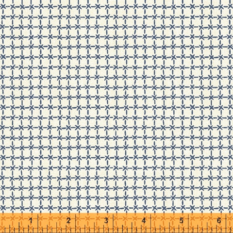 Sashiko Collection by Whistler Studios for Windham Fabrics - 51816-1 Grid on Ivory