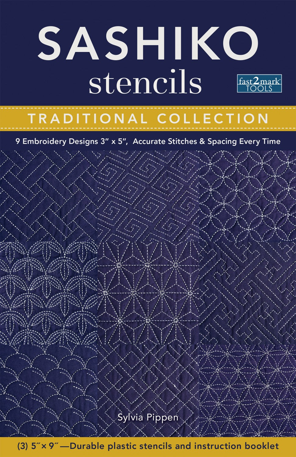 Sashiko Stencils: Traditional Collection by Sylvia Pippen