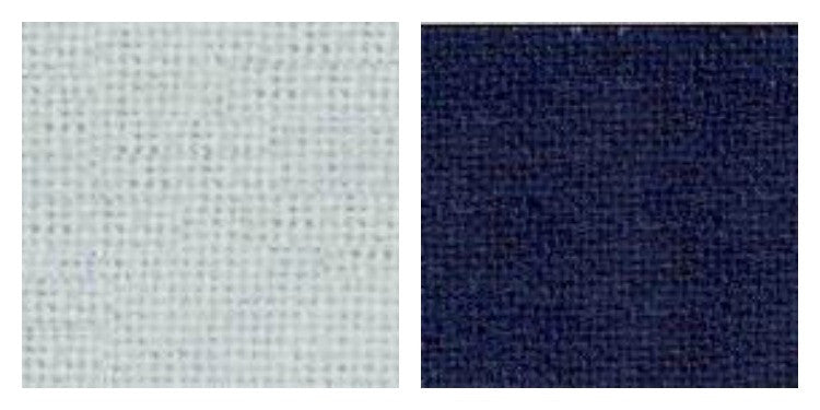 Sarashi-momen Sashiko Fabric Yardage - White or Navy