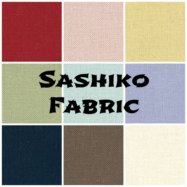 Sashiko fabric by the half yard, Kendo fabric, Sashi-ori bleached