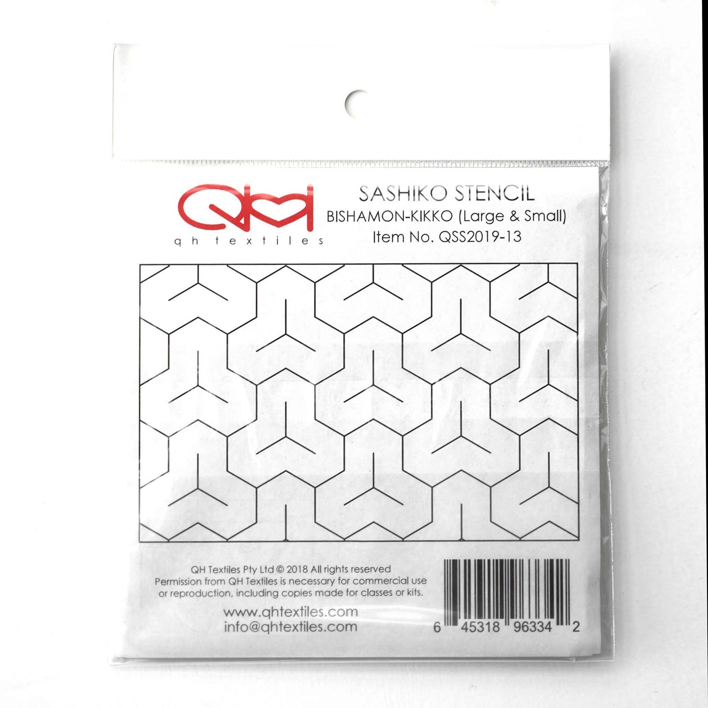 Sashiko Stencil by QH Textiles - Bishamon Kikko