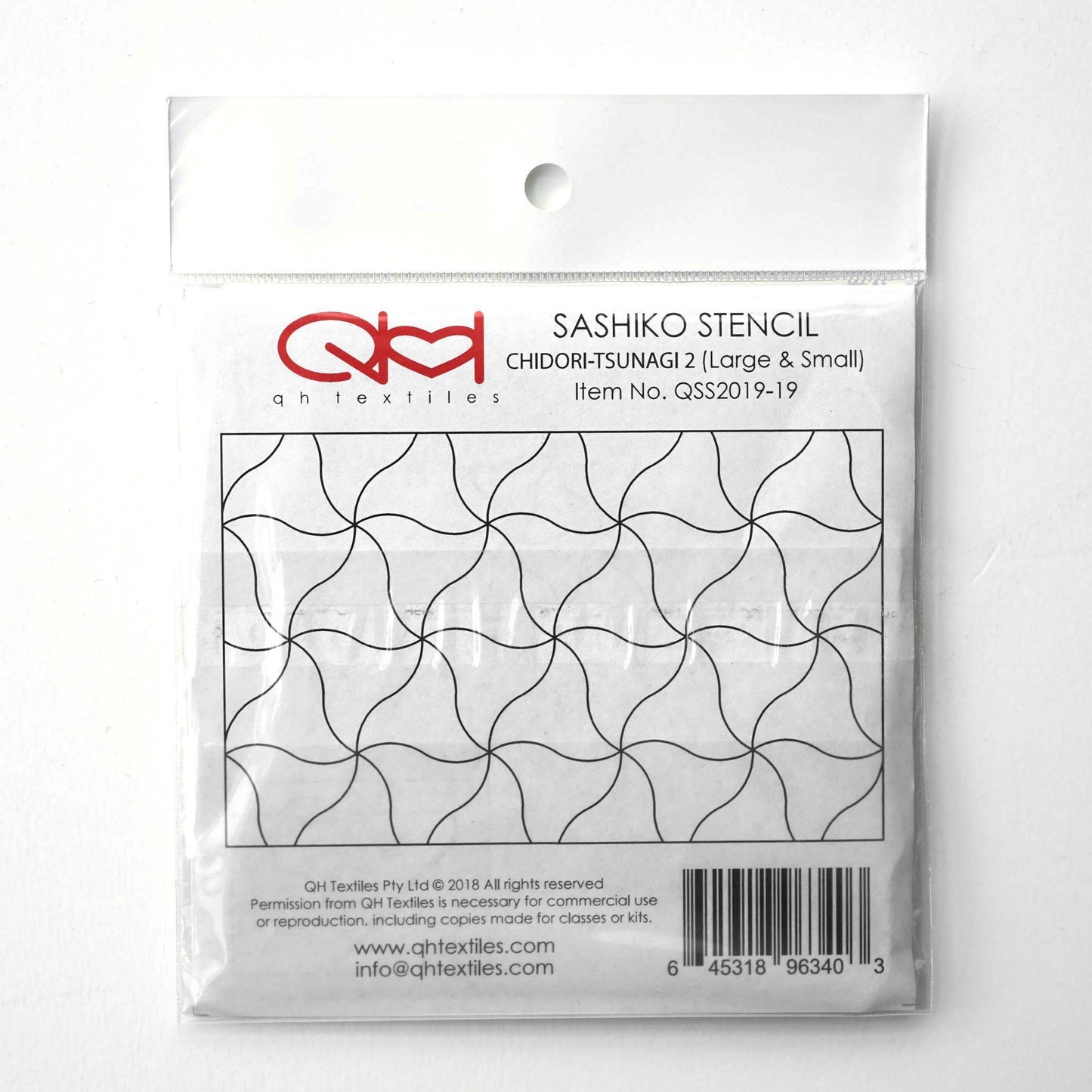 Sashiko Stencil by QH Textiles - Chidori Tsunagi 2