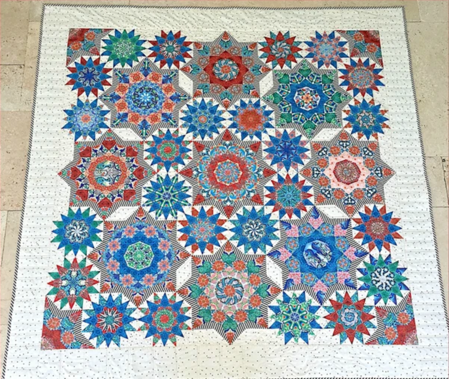 Celestial Star Quilt Pattern and Paper Piece Kit by Lilabelle Lane Creations