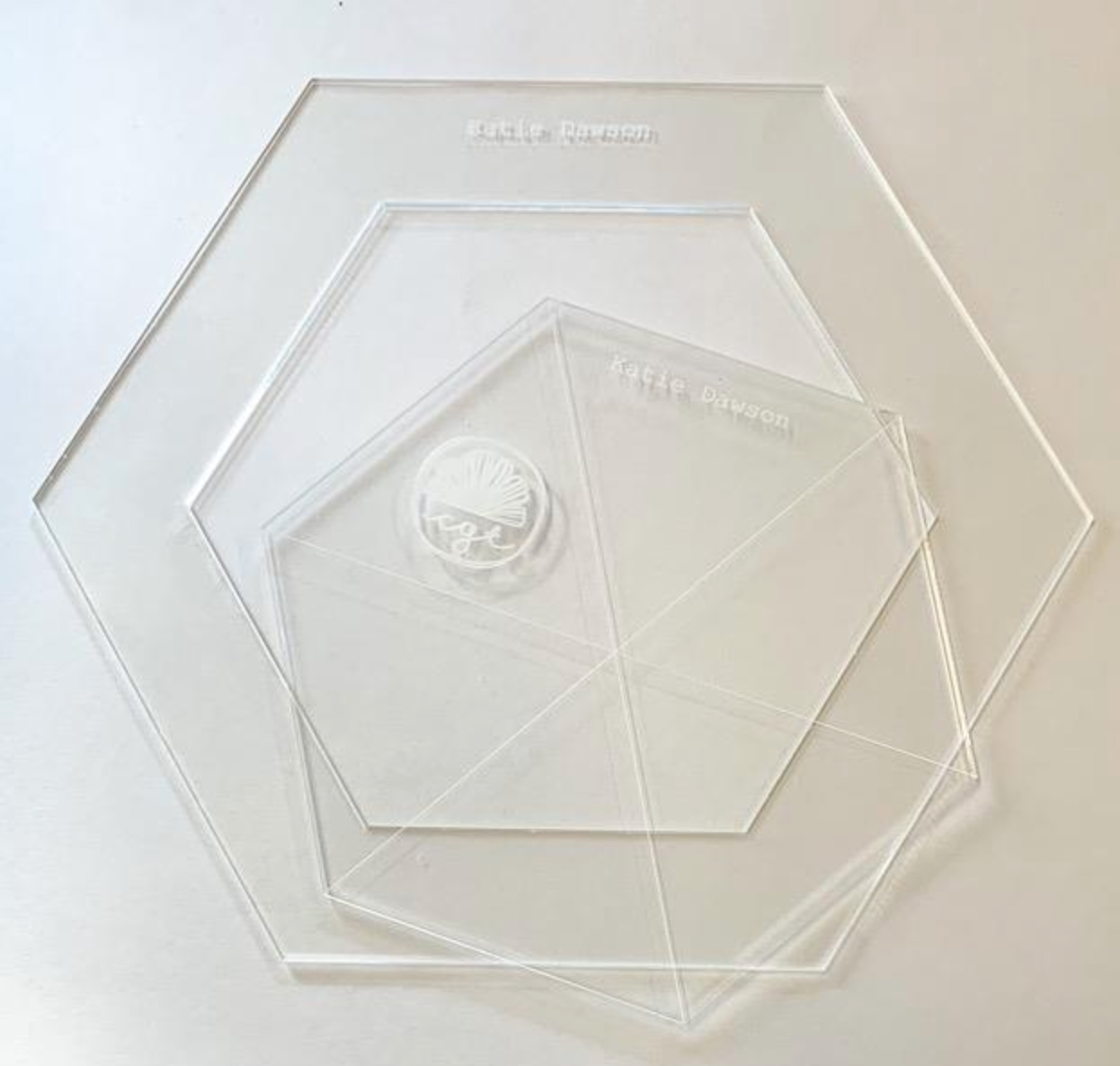 Field Journal Quilt-As-You-Go Hexie Template