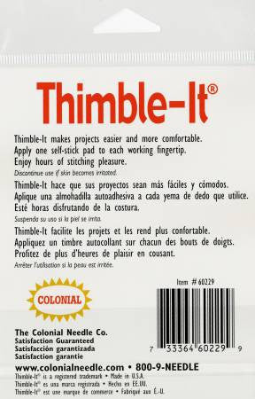THIMBLE-IT No More Sore Fingers Self-Adhesive Finger Pads for