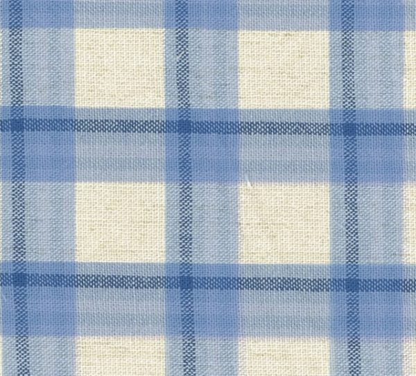 *1 Yard Precut* Outback Wife by Gertrude Made for Ella Blue Fabrics- Yarn Dye Blue Plaid *end of bolt*