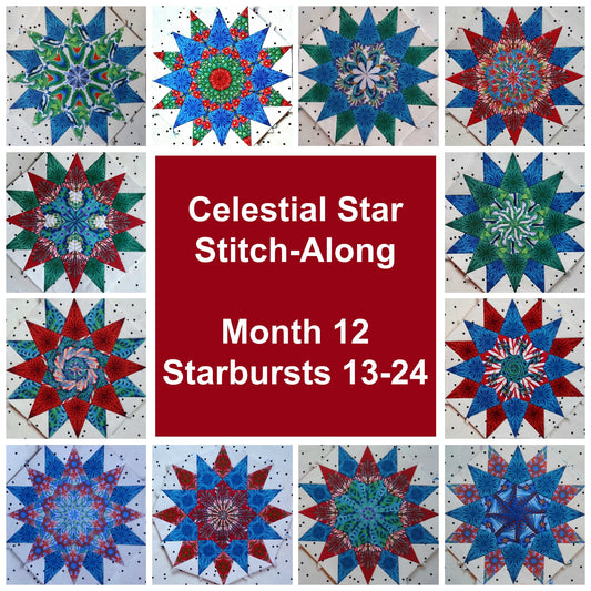 Celestial Star SAL - Month 12 - Starbursts 12-24